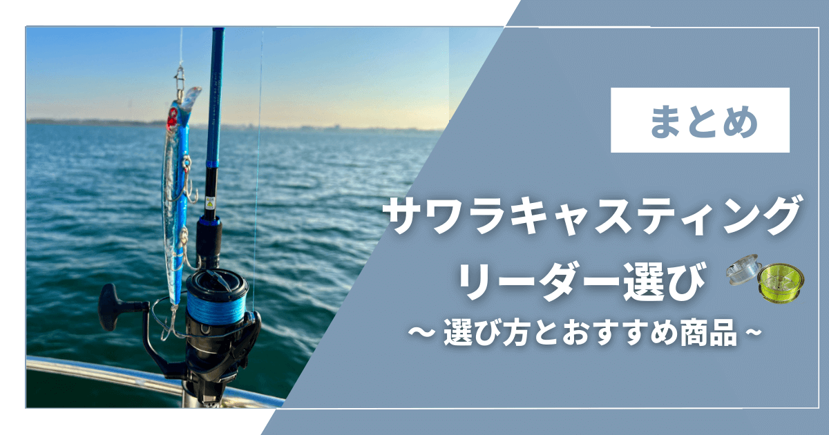 【保存版】サワラキャスティングに最適なリーダー選び｜おすすめ商品も紹介のアイキャッチ画像