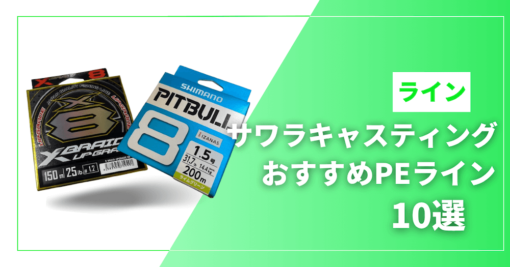 サワラキャスティングにおすすめのPEライン10選