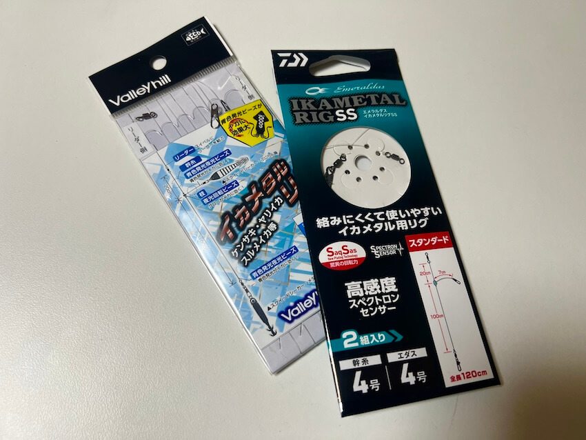 敦賀・若狭湾で使われているイカメタル仕掛けイメージ