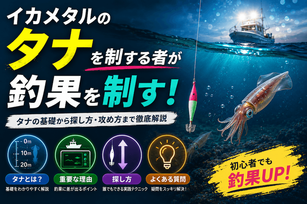 イカメタルのタナとは？のアイキャッチ