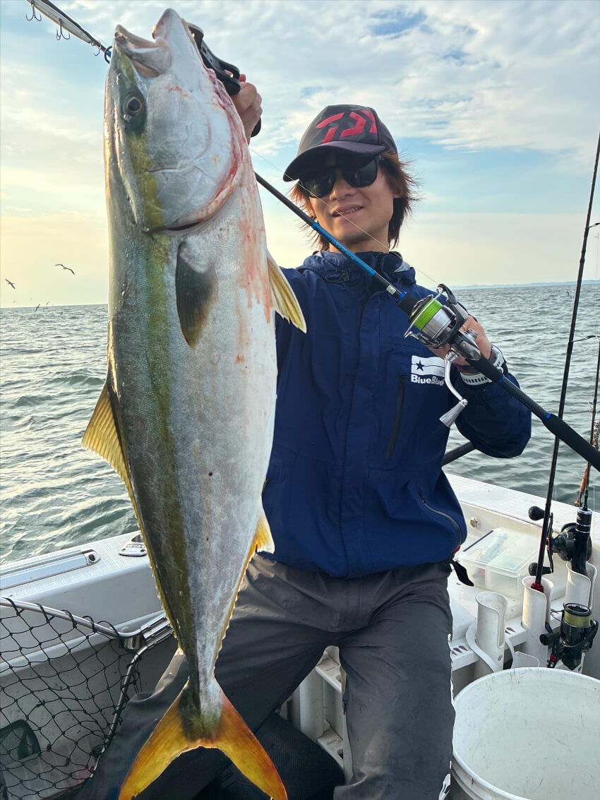 伊勢湾で釣れたブリ