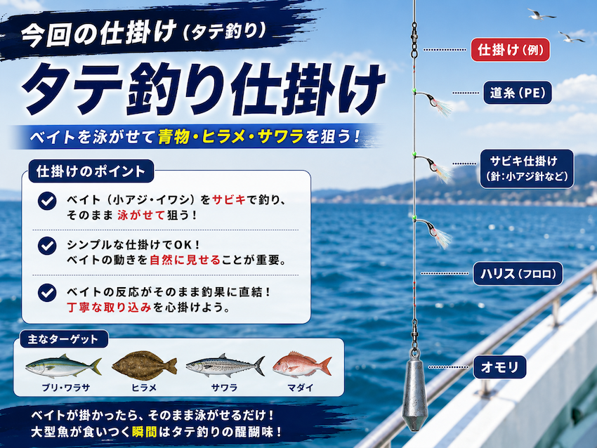 タテ釣りの説明文